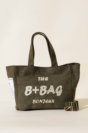 Kanvas Omuz Çantası Haki - Kol Çantası