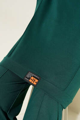 Kapüşonlu Armalı İkili Takım Zümrüt Yeşil - İKİLİ TAKIM