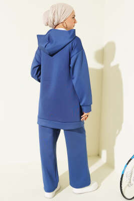 Kapüşonlu Fermuarlı Scuba İkili Takım Lacivert - Scuba Ürünler