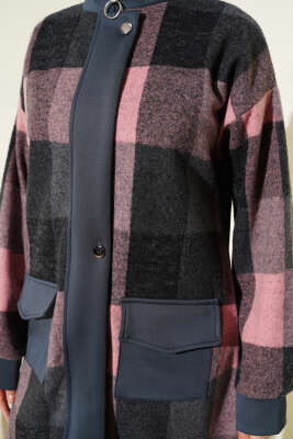 Kare Desen Garnili Kap Füme - Dış Giyim&Mont