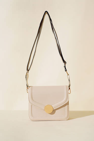 Kare Kol Çantası Bej - Kol Çantası