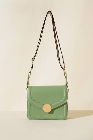 Kare Kol Çantası Çağla Yeşili - Kol Çantası