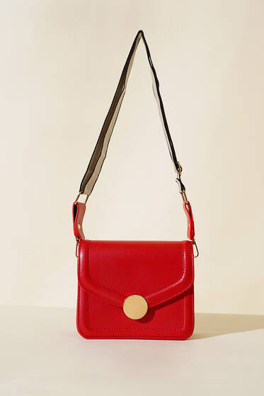 Kare Kol Çantası Kırmızı - Kol Çantası