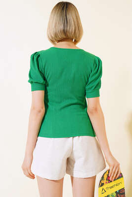 Kare Yaka Bluz Benetton - Kadın Giyim Modelleri