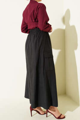 Kargo Cep Detaylı Tensel Etek Antrasit - Etek