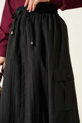 Kargo Cep Detaylı Tensel Etek Antrasit - Etek