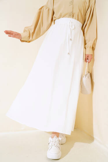 Kargo Cep Etek Ekru - Etek