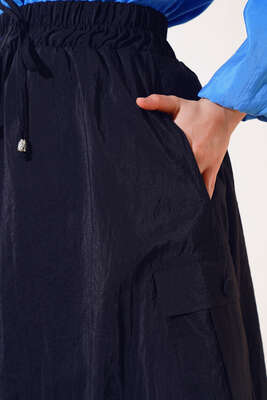 Kargo Cep Etek Siyah - Uzun Etek