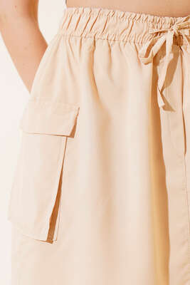 Kargo Cep Etek Latte - Kadın Giyim Modelleri