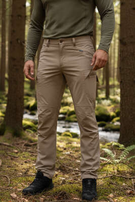 Kargo Cepli Avcı Erkek Pantolon Bej - GAVAZZİ