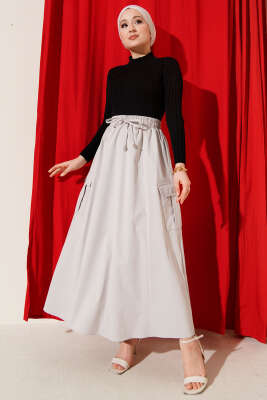 Kargo Cepli Bel Lastikli Tensel Etek Taş - Etek