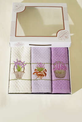 Karışık Desen 3'Lü Havlu Asorti 1 - MAHİR HAVLU