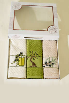 Karışık Desen 3'Lü Havlu Asorti 3 - MAHİR HAVLU