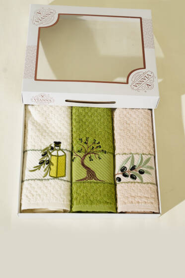 Karışık Desen 3'Lü Havlu Asorti 3 - HAVLU TAKIMLARI