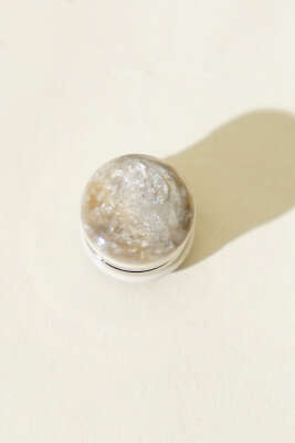 Karışık Desen Eşarp Mıknatısı Krem 