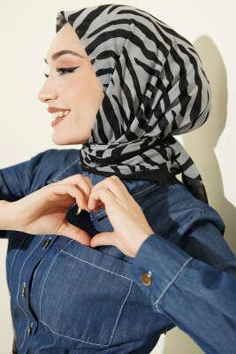 Karışık Desen Flamu Cotton Eşarp Asorti 10 