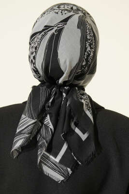 Karışık Desen Flamu Cotton Eşarp Asorti 12 - Başörtüsü