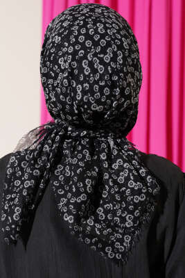 Karışık Desen Flamu Cotton Eşarp Asorti 4 - Başörtüsü