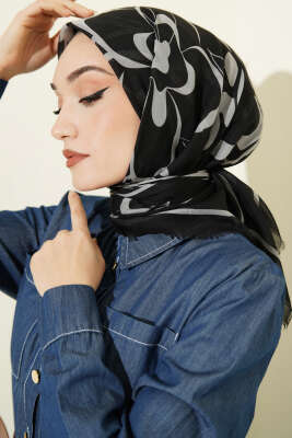 Karışık Desen Flamu Cotton Eşarp Asorti 7 - Başörtüsü