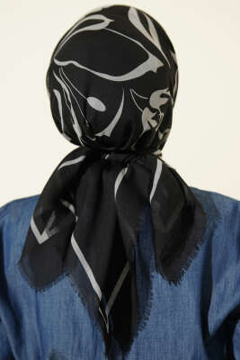 Karışık Desen Flamu Cotton Eşarp Asorti 7 - Başörtüsü