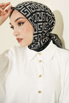 Karışık Desen Flamu Cotton Eşarp Asorti 9 - Başörtüsü