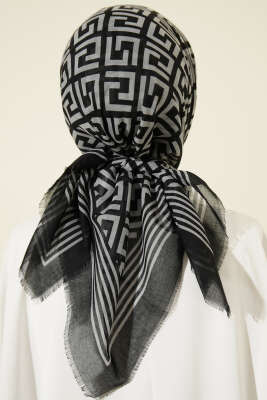 Karışık Desen Flamu Cotton Eşarp Asorti 9 - Başörtüsü