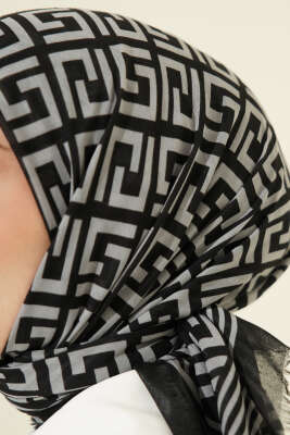 Karışık Desen Flamu Cotton Eşarp Asorti 9 - Başörtüsü