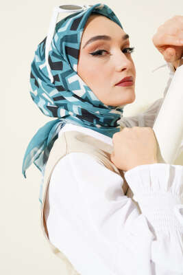 Karışık Desenli Eşarp Mint - Yılın Fırsatı