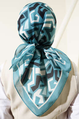 Karışık Desenli Eşarp Mint - Yılın Fırsatı