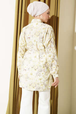 Karışık Desenli İp Kuşaklı Gömlek Asorti 10 - Gömlek