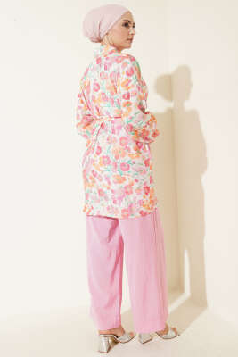 Karışık Desenli İp Kuşaklı Gömlek Asorti 13 - Gömlek