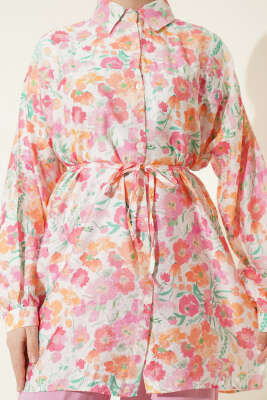 Karışık Desenli İp Kuşaklı Gömlek Asorti 13 - Gömlek