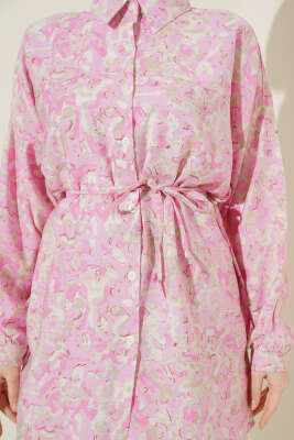 Karışık Desenli İp Kuşaklı Gömlek Asorti 16 - Gömlek