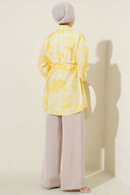 Karışık Desenli İp Kuşaklı Gömlek Asorti 3 - Gömlek