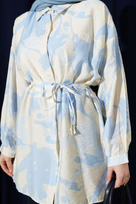 Karışık Desenli İp Kuşaklı Gömlek Asorti 4 - Gömlek