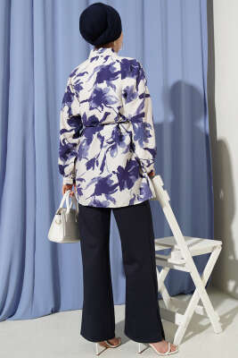 Karışık Desenli İp Kuşaklı Gömlek Asorti 5 - Gömlek