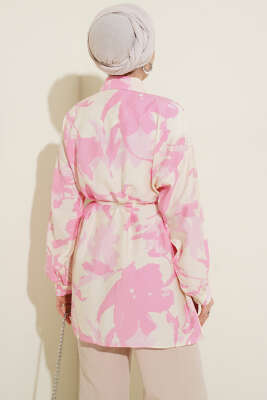 Karışık Desenli İp Kuşaklı Gömlek Asorti 6 - Gömlek