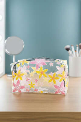 Karışık Desenli Makyaj Çantası Asorti 17 