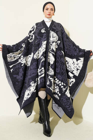 Karışık Desenli Panço Lacivert - Panço