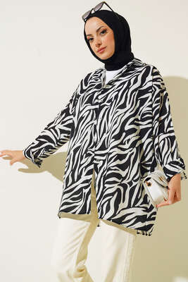 Karma Dijital Baskılı Gömlek Zebra - Gömlek