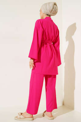 Kaş Kimonolu İkili Takım Fuşya - İKİLİ TAKIM