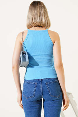 Kaşkorse Askılı Body Bebe Mavi - Kadın Giyim Modelleri