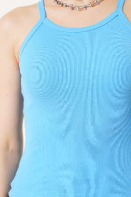 Kaşkorse Askılı Body Bebe Mavi - Kadın Giyim Modelleri