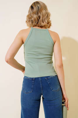 Kaşkorse Askılı Body Çağla Yeşili - Kadın Giyim Modelleri