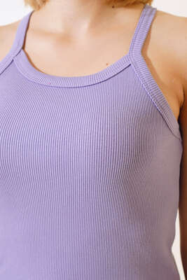 Kaşkorse Askılı Body Lila - Bluz