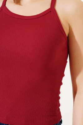 Kaşkorse Askılı Body Nar Çiçeği - Kadın Giyim Modelleri