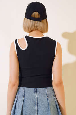 Kaşkorse Bluz Siyah - Kadın Giyim Modelleri