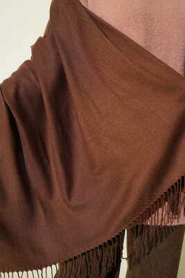 Kaşmir Omuz Şalı Kahve - Omuz Şalı