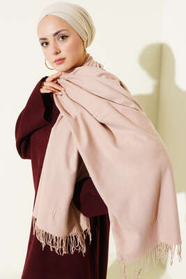 Kaşmir Omuz Şalı Latte - Omuz Şalı