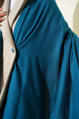 Kaşmir Omuz Şalı Petrol Yeşili - Omuz Şalı